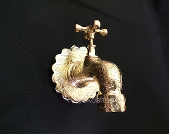 Rubinetto in ottone marocchino – Rubinetto dell'acqua inciso con maniglia