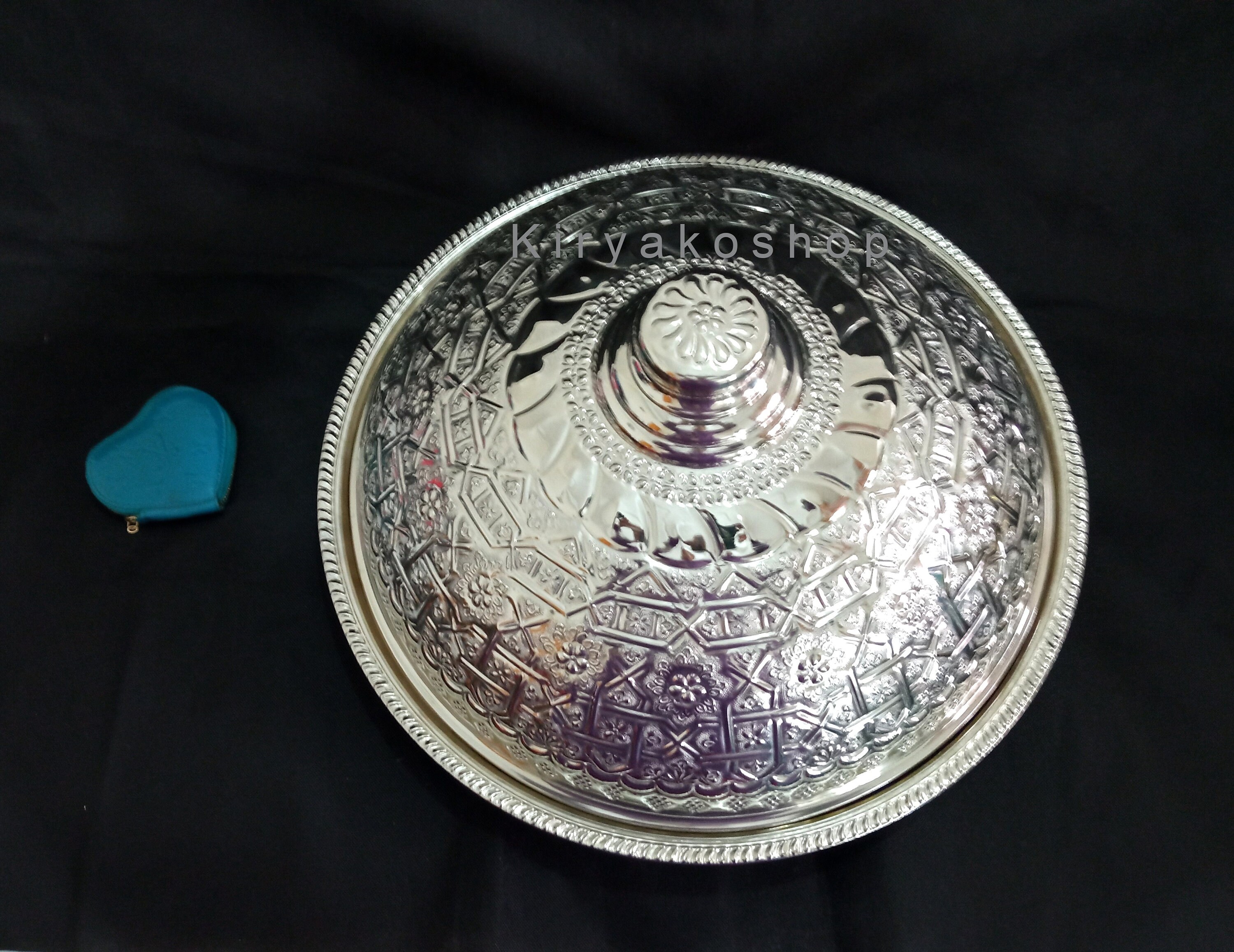 Handmade Moroccan Alpaca Silver Food Dome Cloche, Serving Tray - Etsy