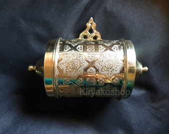 Moroccan Brass Toilet Paper Holder, Bathroom Decor