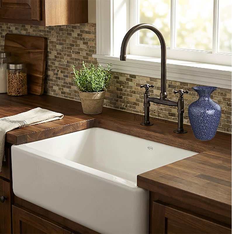 Brass Patina Kitchen Bridge Faucet - Bronze Finish, Customizable - Etsy