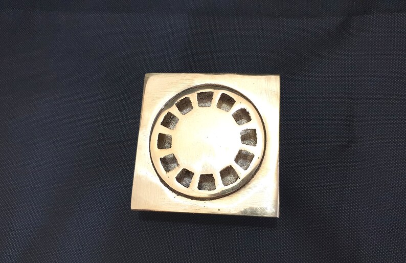 Square Shower Drain Brass Square shower drain plate Solid Etsy