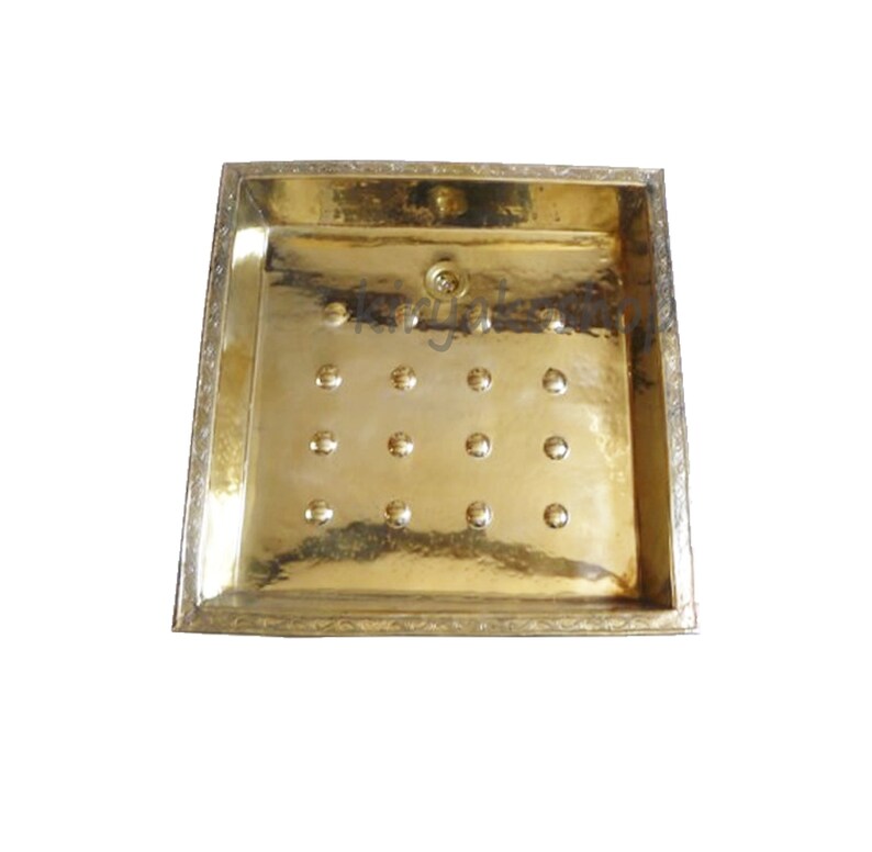 Brass shower trays shower tray base kit engraved shower Etsy