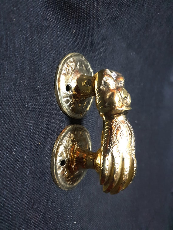 Brass Hand Of Fatima Door Knocker Khmissa Fatima Hand Door Etsy