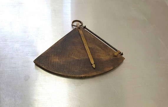 Vintage Antique Brass Persian Quadrant Astrolabe Arabic Etsy