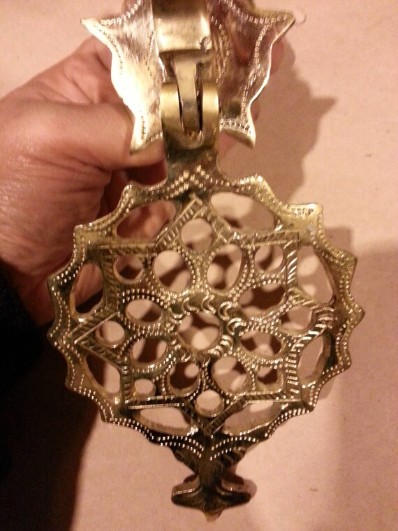 Moroccan Door Knocker Craft Made of Brass Ornate Door knocker - brass holder door knocker