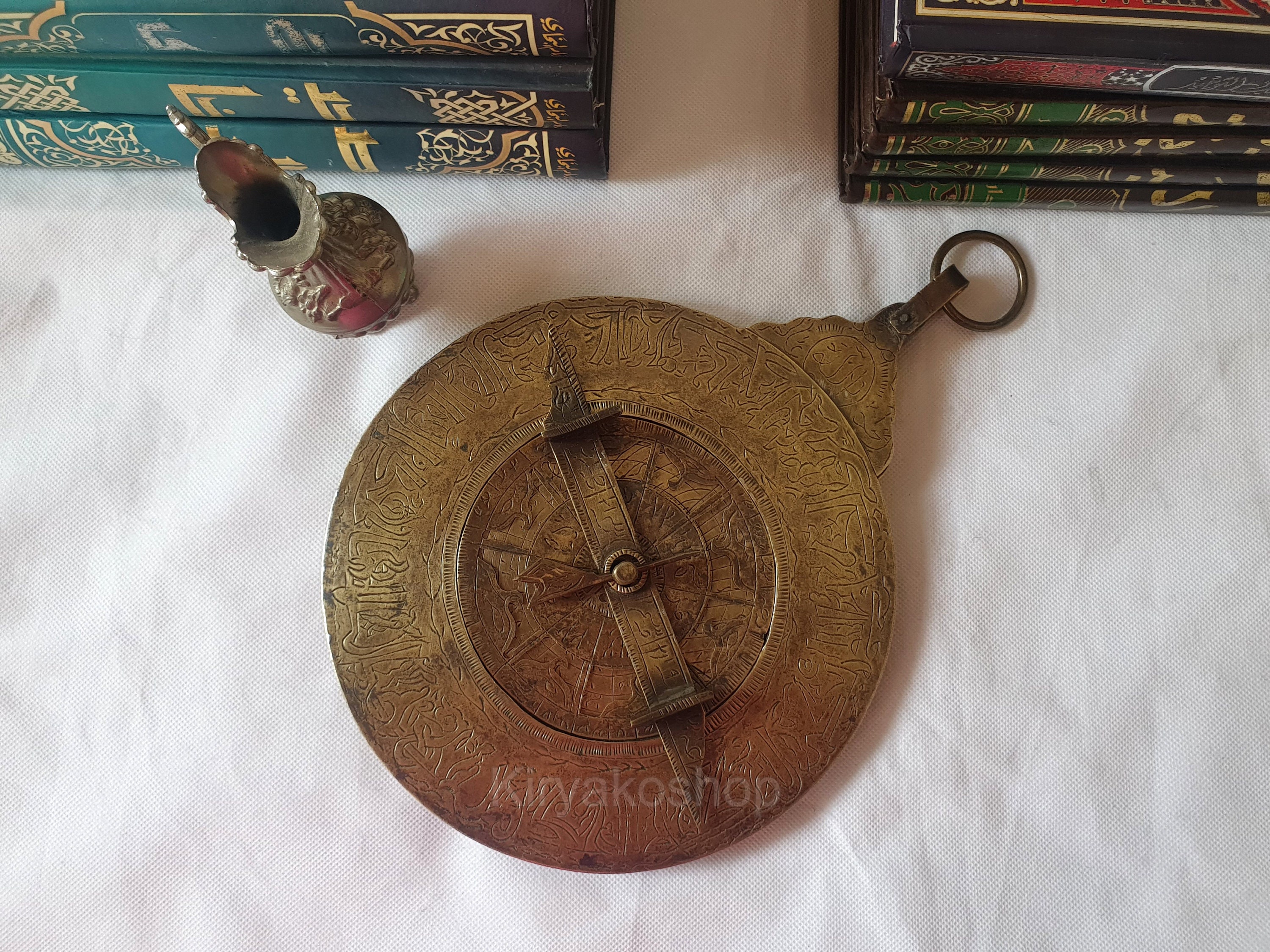 イスラムの真鍮製アストロラーベ、オスマン帝国ペルシャの天体航法の