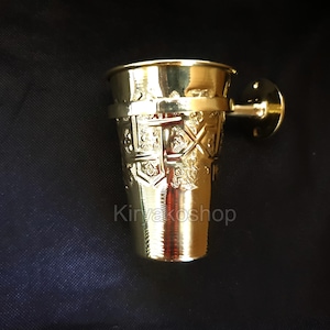 Messing Wand Zahnbürste Halter Becher - Zahnbürste Halter - Badezimmer Zubehör - Wand Zahnbürste Halter Becher - Badezimmer Dekor