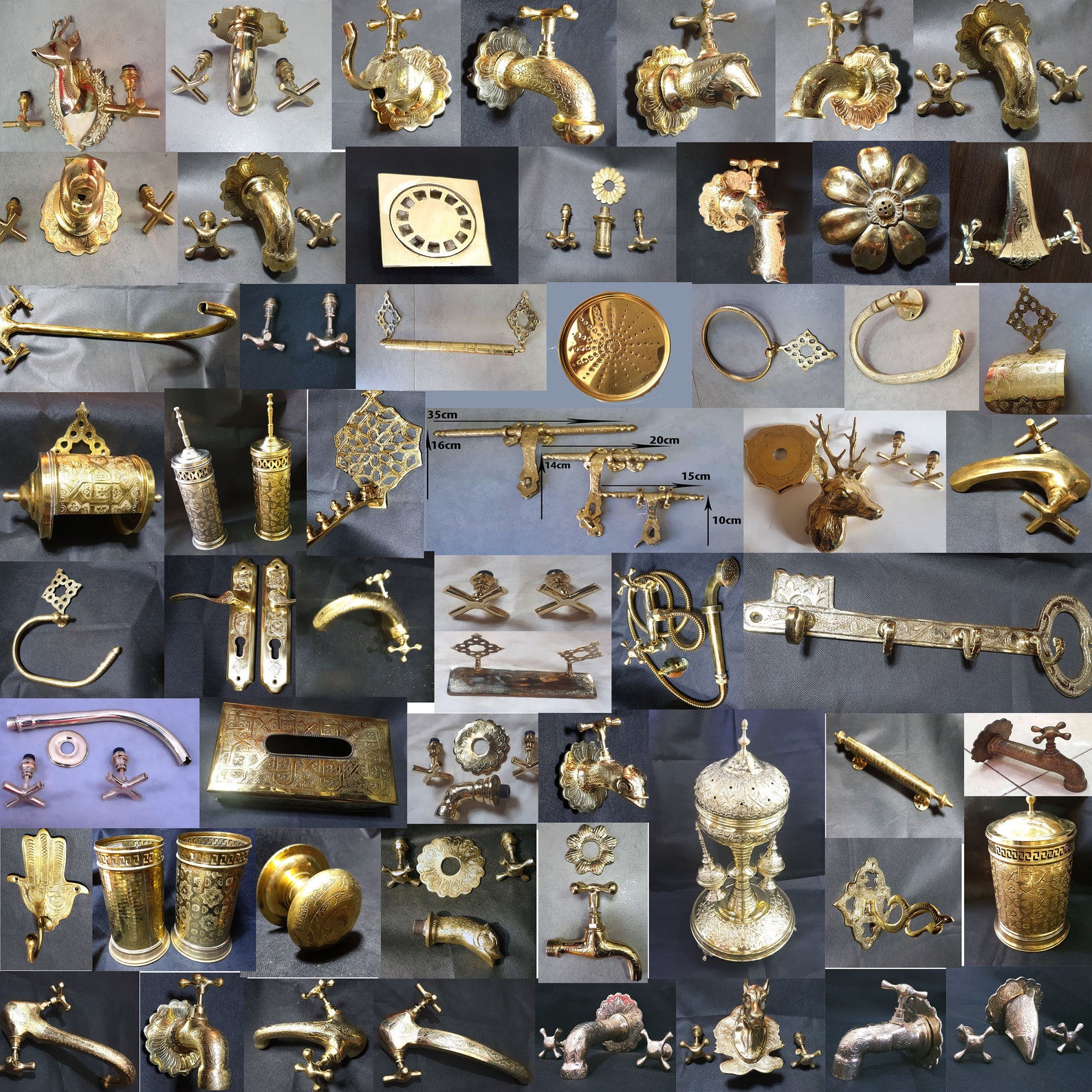 Acabado marroquí de níquel sumidero martillado bajo Lavabo | Etsy