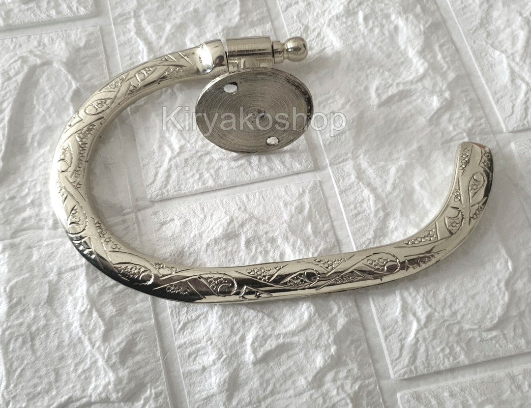 Silver Toilet Roll Holder Silver Tissue Holder Bathroom Etsy