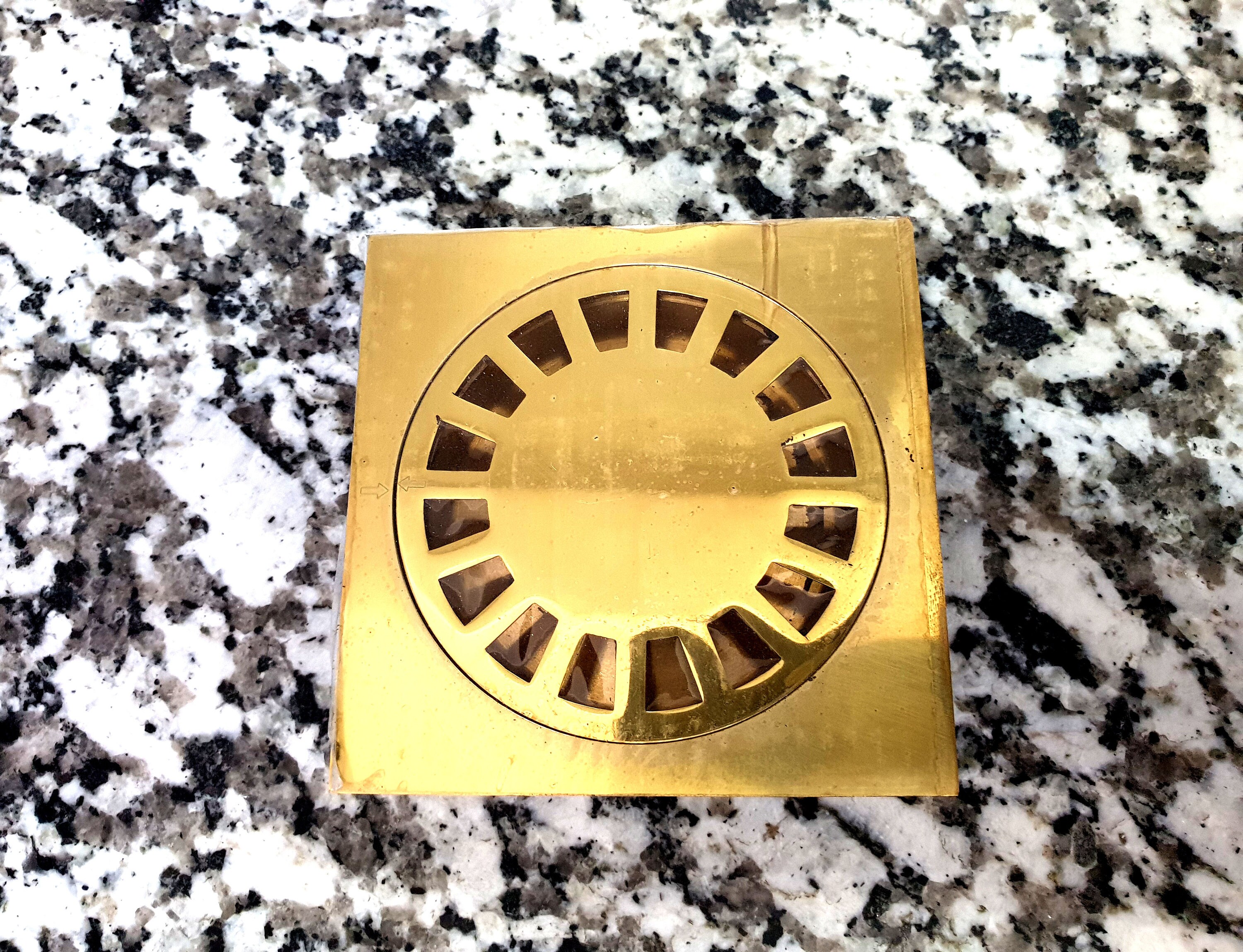 Square Shower Drain Brass Square Shower Drain Plate Solid Etsy Ireland