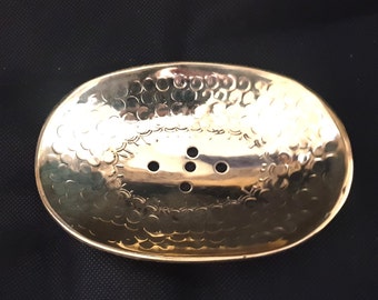 Moroccan Handmade Brass Soap Dish, Bathroom Decor