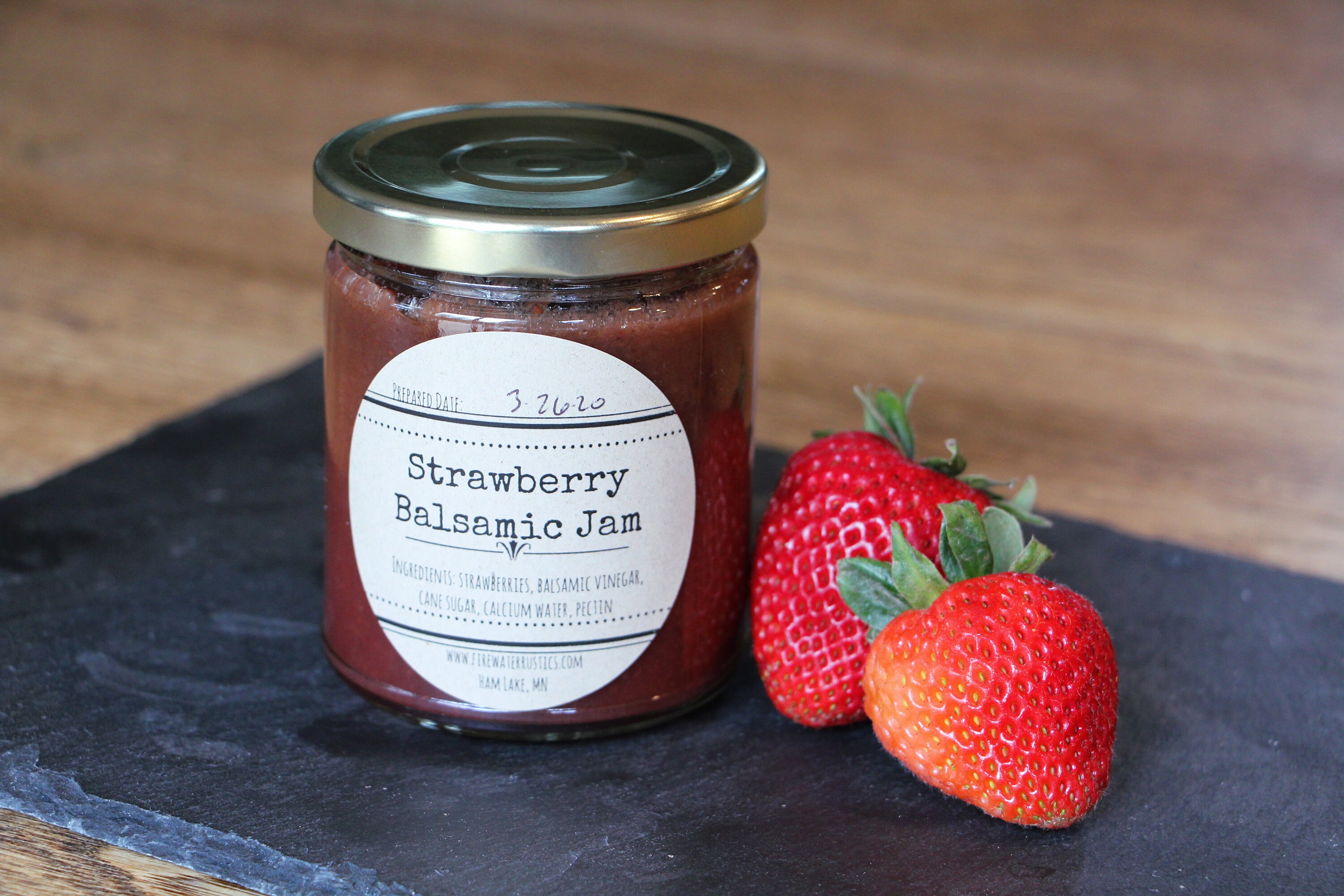 Strawberry Balsamic Jam Jam Jelly Spread Condiment Low Etsy