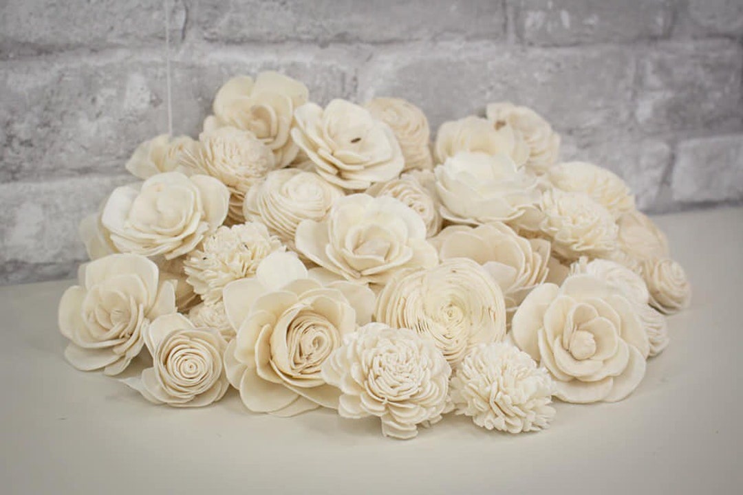 Sola Wood Flower Samples Color Sample Wedding Bouquet Etsy