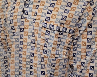 SALE geometric print men/'s BVD pajamas 1980/'s new old stock M