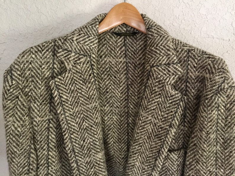 50/% OFF Mr Guy luxury tweed herringbone sport coat 1980/'s L