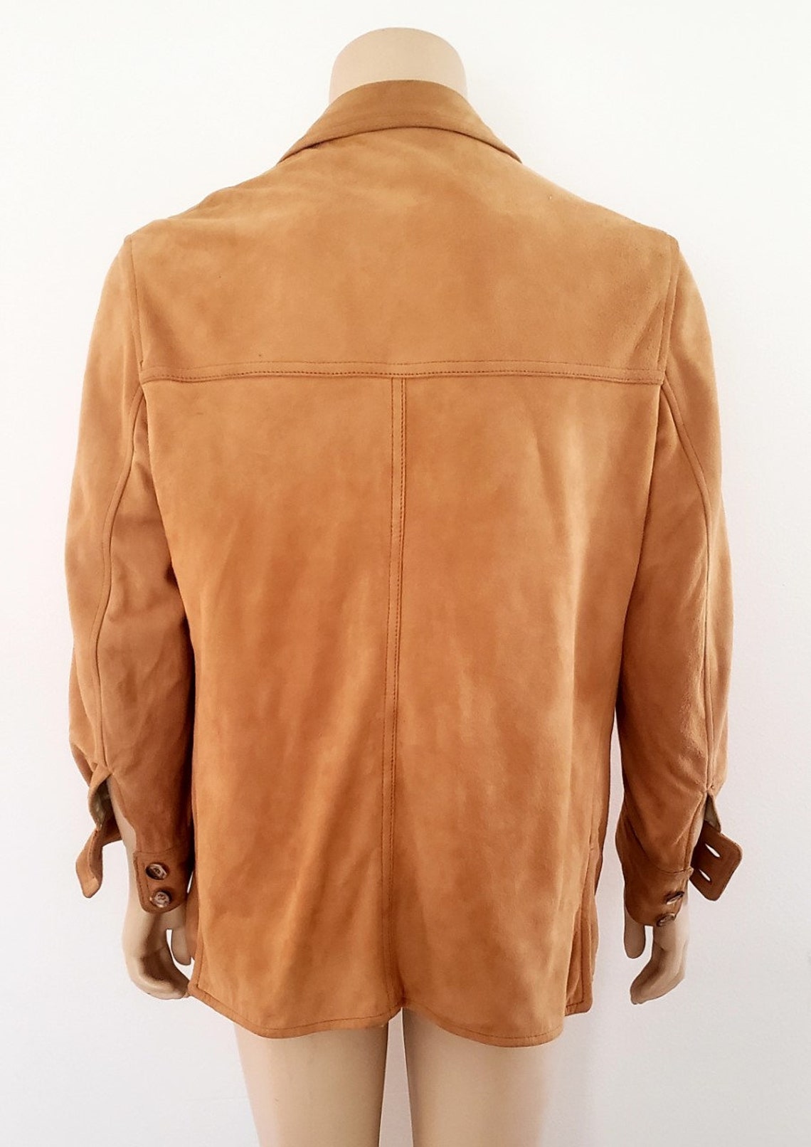 Men's suede jacket M Abercrombie chamois vtg 1970s Etsy