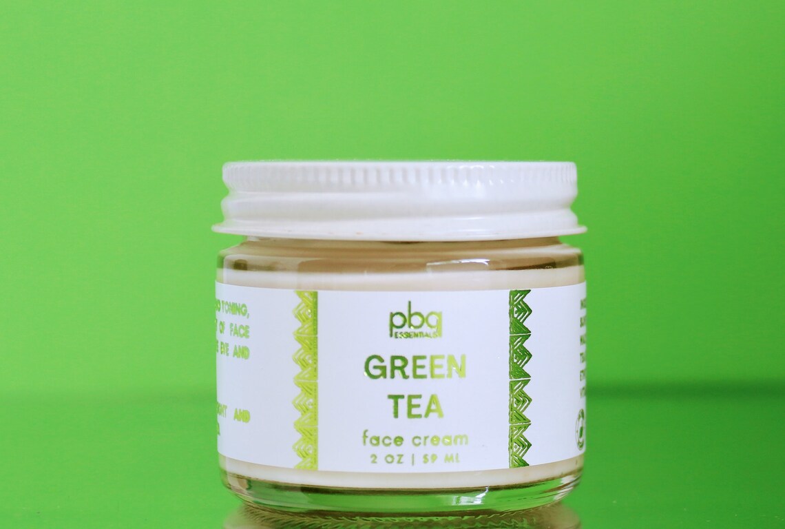 Green Tea Face Cream Green Tea Face Moisturizer Green Tea Etsy