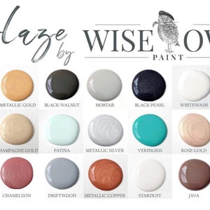 Wise Owl Glazes 8 oz. and Retired Glazes