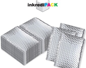 InkrediPack™ 8.5" X 12" #2 Silver Self Seal Metallic Glamour Bubble Mailers - 25 Pack (Usable size: 8.5" X 11") (Vaughan, ON Warehouse)