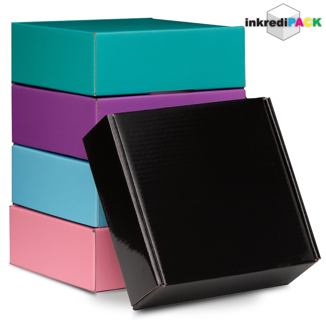Inkredipack™ Easy Fold Corrugated Glossy Finish Gift Box, Shipping Box ...