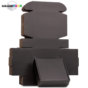 InkrediPack™ Easy Fold Corrugated Matte Finish Gift Box, Shipping Box and Mailer Boxes - 6"L X 6"W X 2"H - 100 Pack