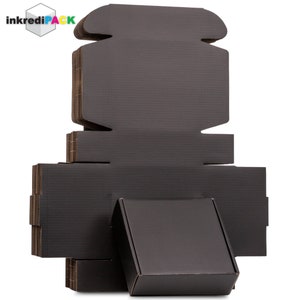 InkrediPack™ Easy Fold Corrugated Matte Finish Gift Box, Shipping Box and Mailer Boxes - 6&quot;L X 6&quot;W X 2&quot;H - 100 Pack