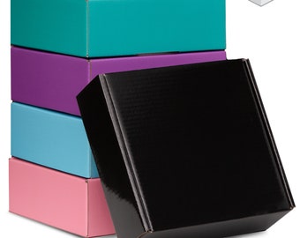 InkrediPack™ Easy Fold Corrugated Glossy Finish Gift Box, Shipping Box and Mailer Boxes - "8L X 8"W X 3"H - 100 Pack