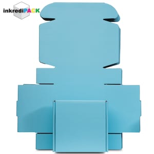 InkrediPack™ Easy Fold Corrugated Matte Finish Gift Box, Shipping Box and Mailer Boxes - 4"L X 4"W X 2"H - 25 Pack