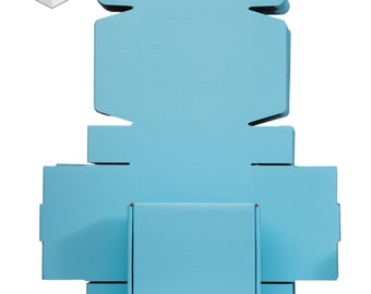 InkrediPack™ Easy Fold Corrugated Matte Finish Gift Box, Shipping Box and Mailer Boxes - 8"L X 5.5"W X 1.5"H - 10 Pack