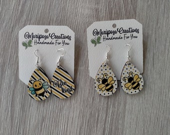 Drop earrings with Bee