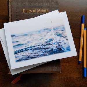 Baptism Card | &quot;mercy&quot; | Christening Card | Baptism Card for Adult | Congratulations on Your Baptism | Catholic cards | Christian cards