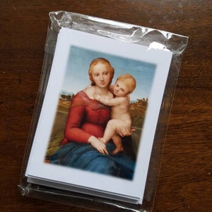 Madonna & Child Blank Note Cards Blank Card Set Mother's Day Gift Religious Art Cards Teacher Appreciation Catholic greeting cards image 3