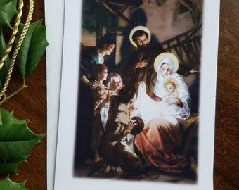 Christmas Greeting Card | Christmas Card Set | "be born" | Religious Christmas Cards | Catholic Greeting Cards | Christian Greeting Cards