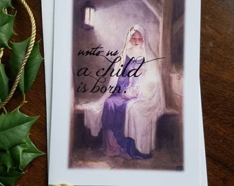 Christmas Greeting Card | Christmas Card Set | "childhood" | Religious Christmas Cards | Catholic Greeting Cards | Christian Greeting Cards