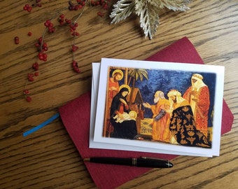 Christmas Greeting Card | Christmas Card Set | "overjoyed" | Religious Christmas Cards | Catholic Christmas Cards |  Unique Christmas Cards