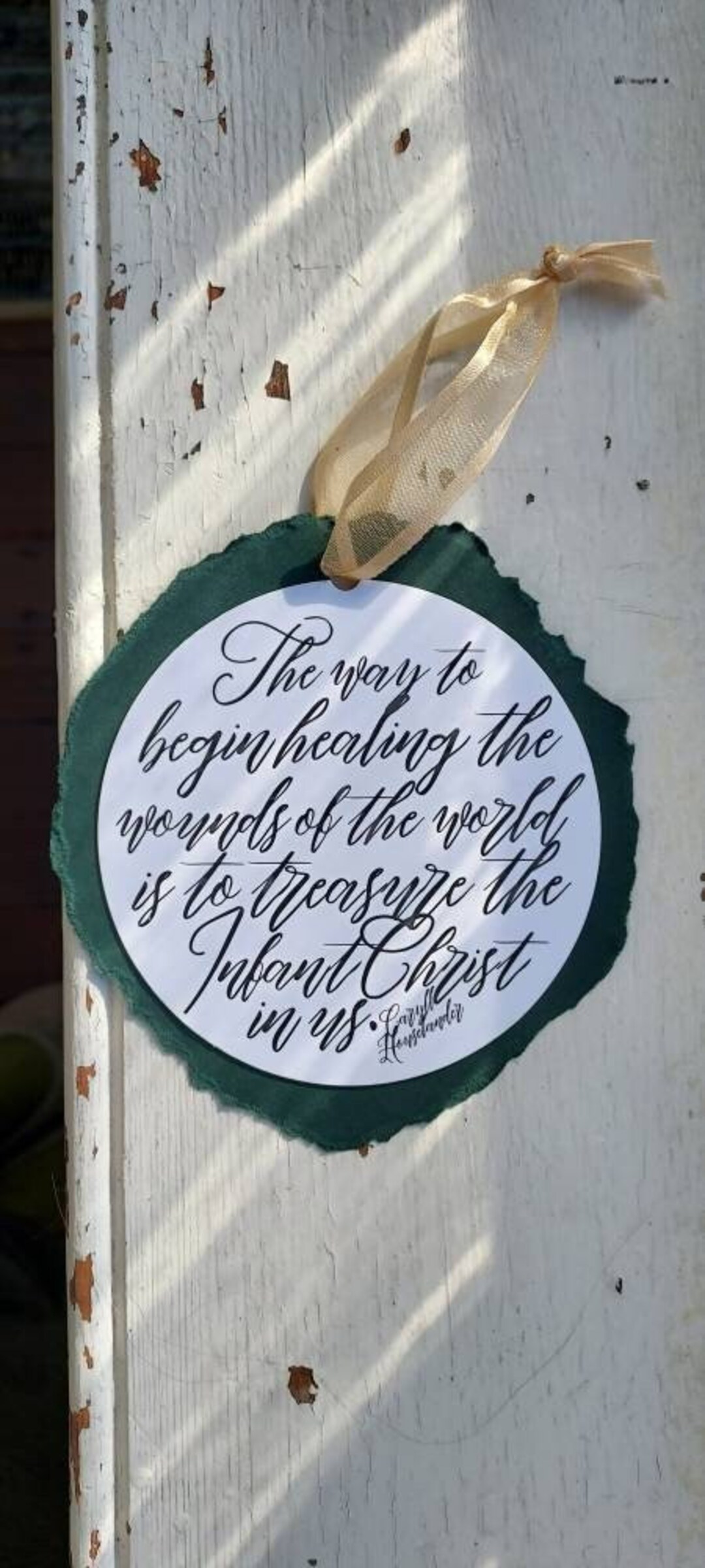 Religious Quote Christmas Ornaments Handmade Ornaments Etsy