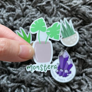 Monstera Sticker - Pflanzen Sticker - Sticker für Hydroflask - Laptop Sticker - Süße Sticker - Sticker für Journal - Laptop Ästhetik