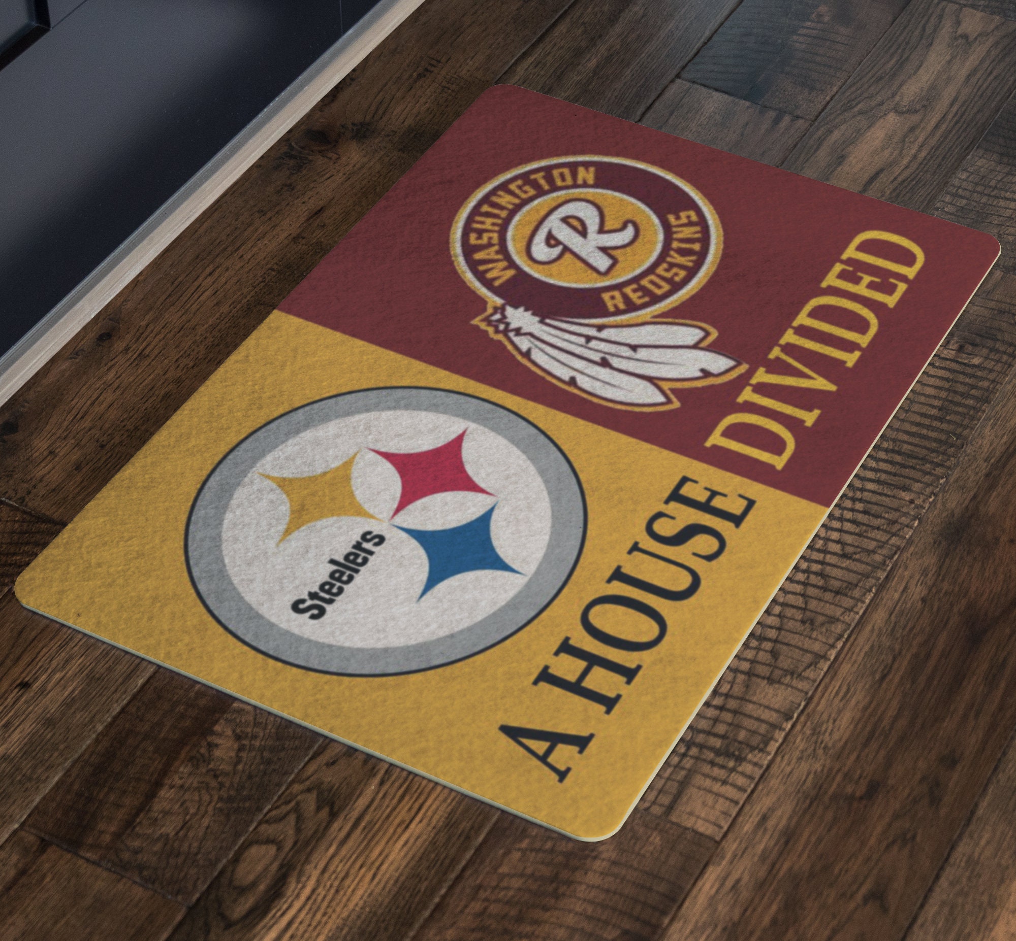 Custom House Divided Welcome Doormat Etsy