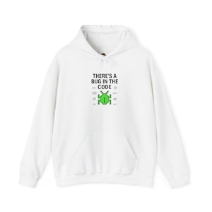 Sweat à capuche amusant avec code bug | Sweat-shirt humour programmeur, sweat à capuche pour développeur informatique