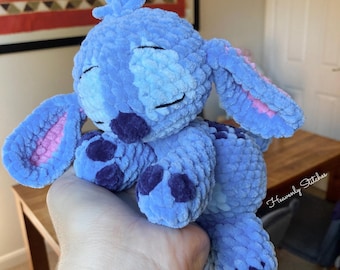 Crochet Baby Stitch Plush Toy - Handmade Sleeping Angel Gift
