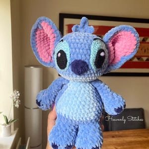 Gorgeous handmade Crochet Stitch and Angel plushies. Cute toy, standing or sitting. Chenille plushie. Made to order.