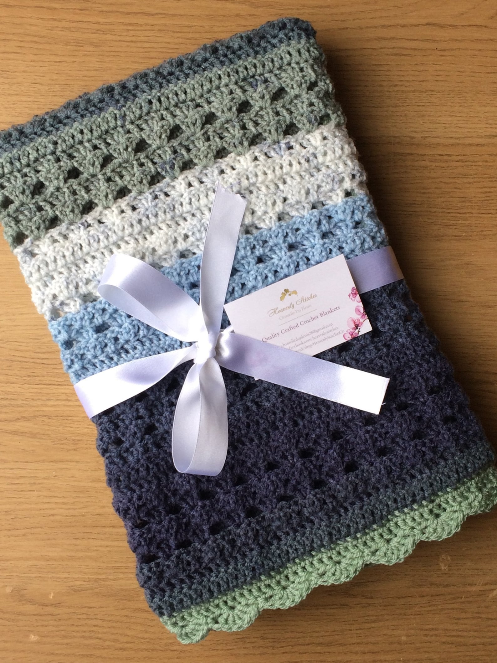 Handmade Crochet Baby Boy Blanket Unique Pattern Great gift Etsy