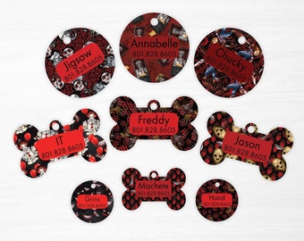 Halloween Horror Collection - Personalized Pet Tags, Dog Tags for Dogs, Cat Tags