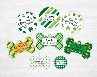 St. Patrick's Day, St. Patty's, Rainbow Dog Tag, Cat Tag