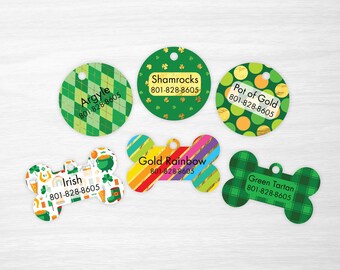 St. Patrick&#39;s Day, St. Patty&#39;s, Rainbow Dog Tag, Cat Tag