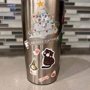 Christmas Cat Stickers