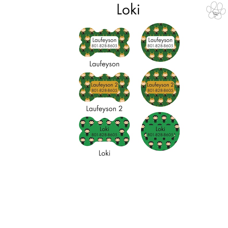 Loki - Personalized Mail order cheap Pet Tags Cat Dog Shipping included for Dogs