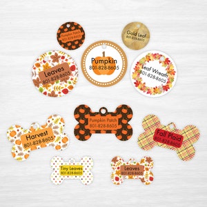 Pumpkin Patch Dog Tags, Cat Tags