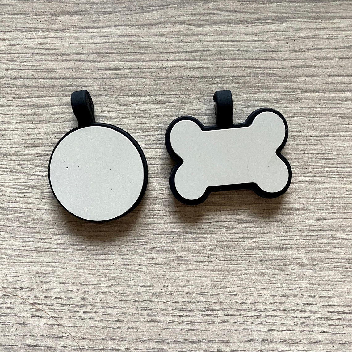 Soundless Pet Tag Double Sided Deep Engraved Silicone Etsy