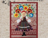 Zoryana Art Quilt Applique Digital Pattern